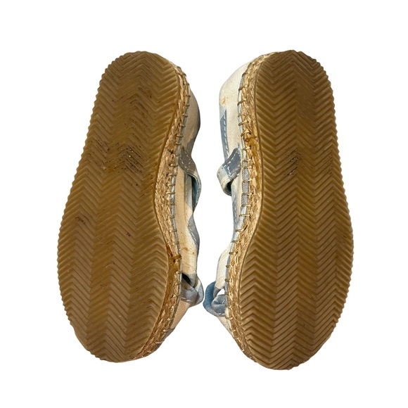 Janie and Jack First Bloom Kids Blue and White Shoes Sandals 6 - Picture 3 of 5